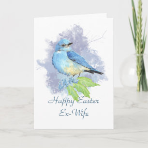 Cartão De Festividades Easter Ex-Wife Eastern Mountain Bluebird