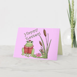 Cartão De Festividades Easter Frog T shirts and Easter Gifts