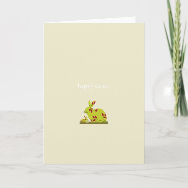 Cartão De Festividades easter greeting card (Frente)