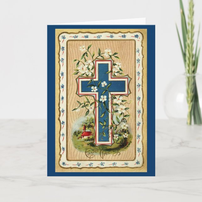 Cartão De Festividades Easter Greetings Card (Frente)