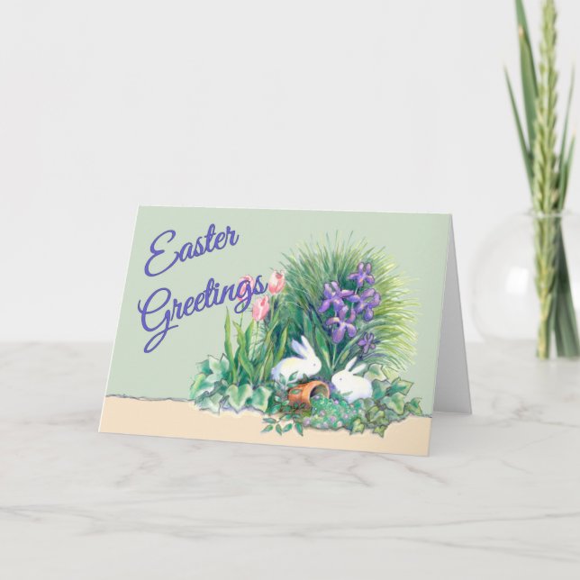 Cartão De Festividades Easter Greetings - Greeting Card (Frente)