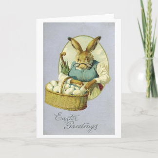 Cartão De Festividades Easter Greetings! Victorian Easter Greeting Card