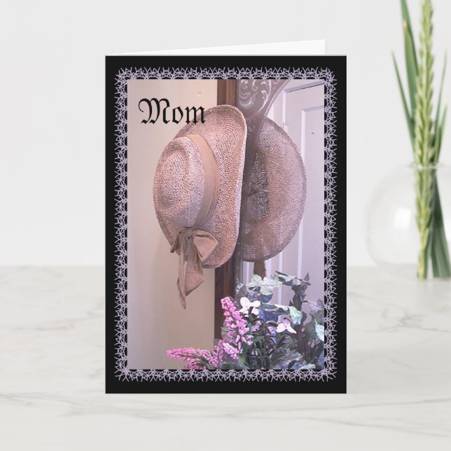 Cartão De Festividades Easter Hat Greeting (Frente)