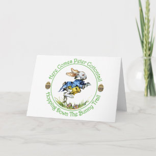 Cartão De Festividades EASTER - Here Comes Peter Cottontail