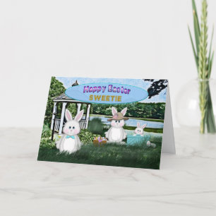 CARTÃO DE FESTIVIDADES EASTER - KIDS - SWEETIE BUNNY/FAMLY