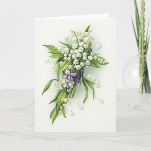 Cartão De Festividades Easter Lily of the Valley Notecard (Frente)