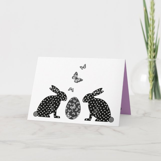 Cartão De Festividades Easter Martzkin Card © 2012 M. Martz (Frente)