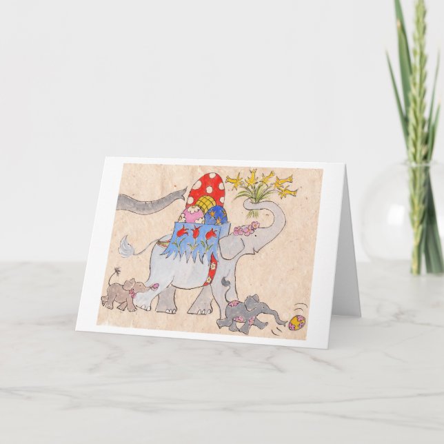 Cartão De Festividades Easter Parade (Frente)