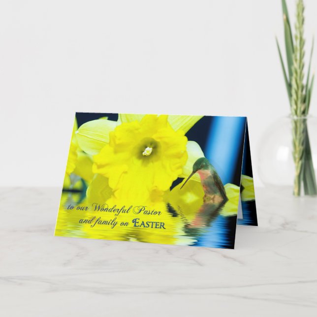 CARTÃO DE FESTIVIDADES EASTER - PASTOR & FAMILY (Frente)