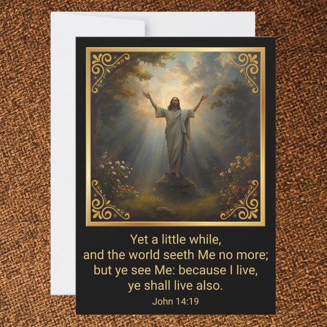 Cartão De Festividades Easter Resurrection Religious (Criador carregado)