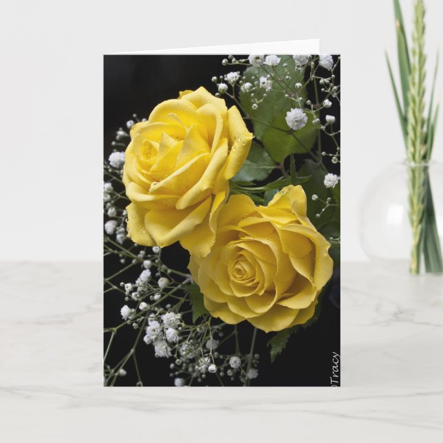 Cartão De Festividades Easter Roses (Frente)