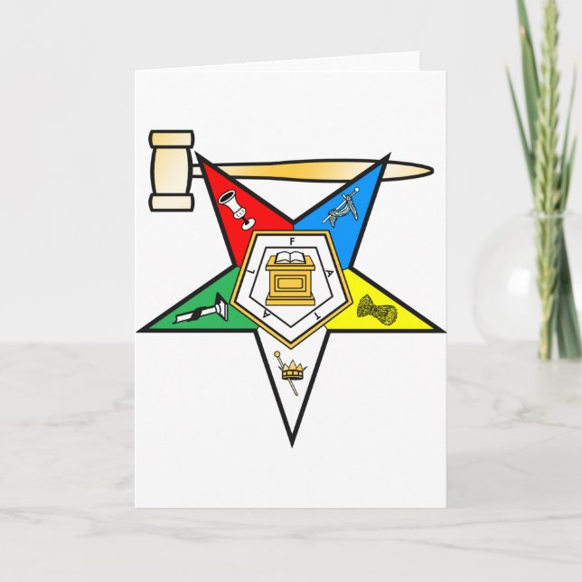 Cartão De Festividades Eastern Star Past Matron items (Frente)