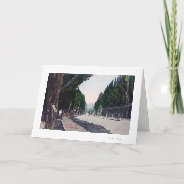 Cartão De Festividades Eastern View on Main StreetLewiston, ID (Frente)