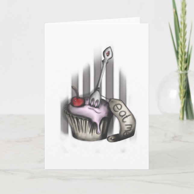 Cartão De Festividades Eat Me - Alice card (Frente)