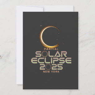 Cartão De Festividades Eclipse Solar Parcial 2025 Astronomy Event