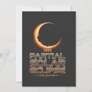 Cartão De Festividades Eclipse Solar Parcial Nova Jersey 2025