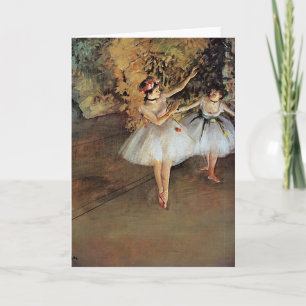 Cartão De Festividades Edgar Degas - Two Dancers