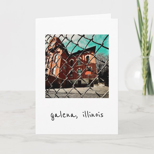 Cartão De Festividades edifício histórico de galena feehan (Frente)