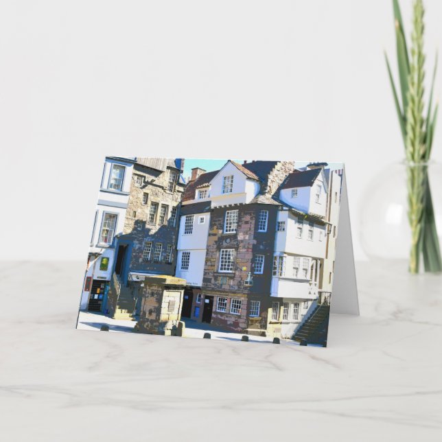 Cartão De Festividades Edinburgh Royal Mile card (Frente)