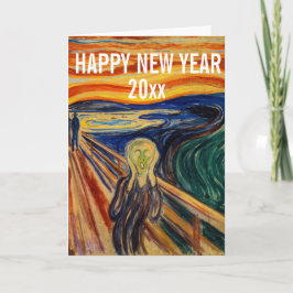 Cartão De Festividades Edvard Munch - Feliz Ano Novo do Grito