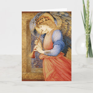 Cartão De Festividades Edward Burne-Jones - Um Anjo Jogando Flageolet