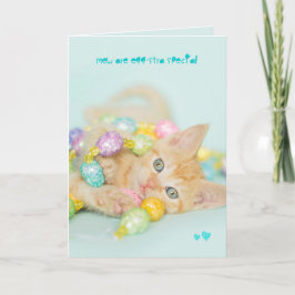Cartão De Festividades Eggstra Special Easter Kitten