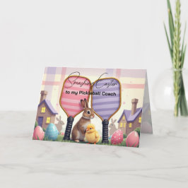 Cartão De Festividades Eggstraordinary Pickleball Easter