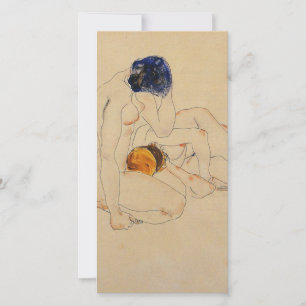 Cartão De Festividades Egon Schiele - Dois Amigos