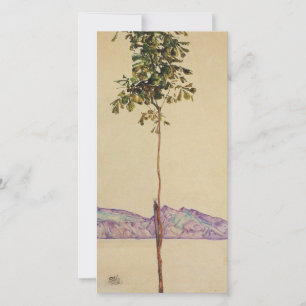 Cartão De Festividades Egon Schiele - Pequena Árvore De Castanheiro No L