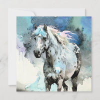 Égua Appaloosa Travessa Aquarela