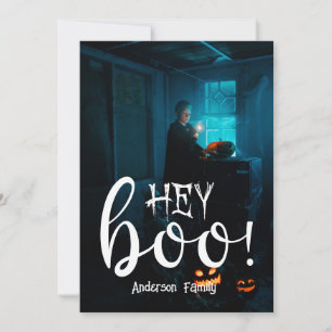 Cartão De Festividades Ei Boo! Foto de Halloween 
