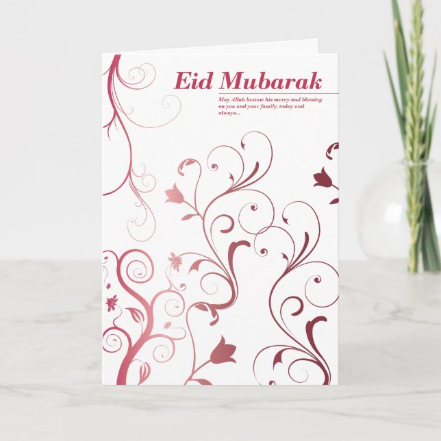 Cartão De Festividades Eid Card (Frente)
