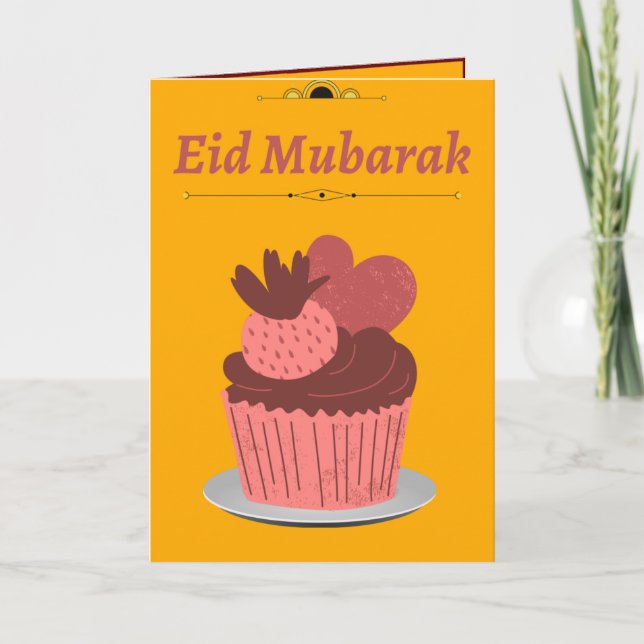 Cartão De Festividades Eid cards| Eid Mubarak Card| (Frente)