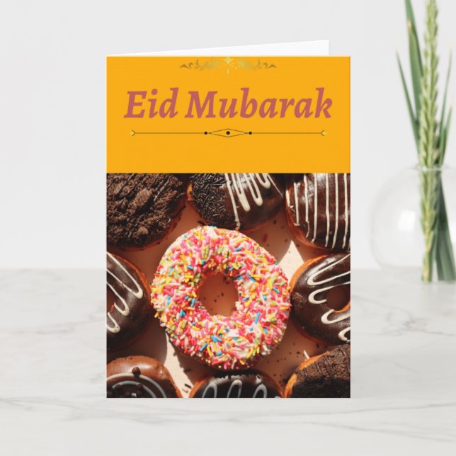 Cartão De Festividades Eid cards| luxury Eid Mubarak Cards| Greeting Card (Frente)