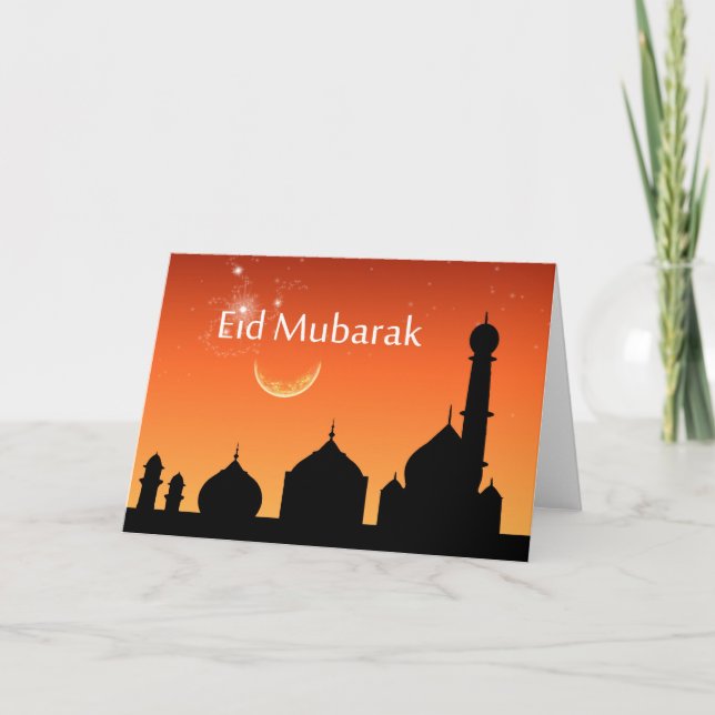 Cartão De Festividades Eid Evening Sky - Greeting Card (Frente)