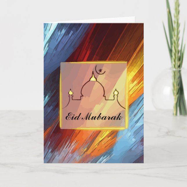 Cartão De Festividades Eid Mubarak (Frente)