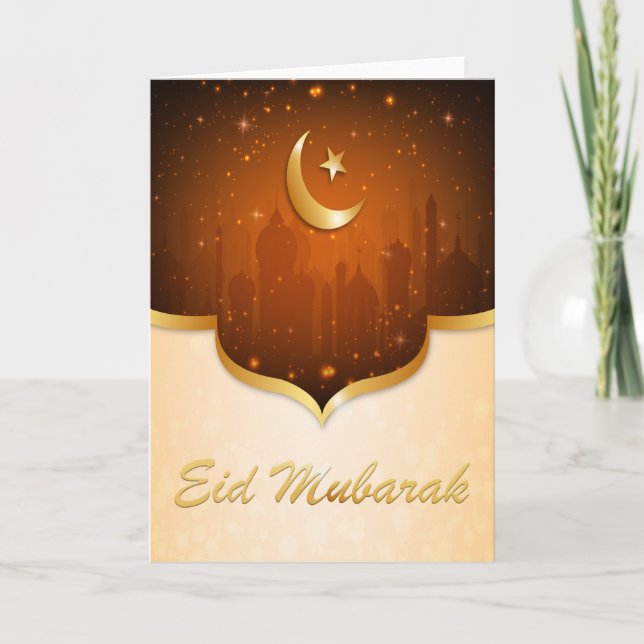 Cartão De Festividades Eid Mubarak (Frente)