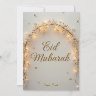 Cartão De Festividades Eid Mubarak Personalizado