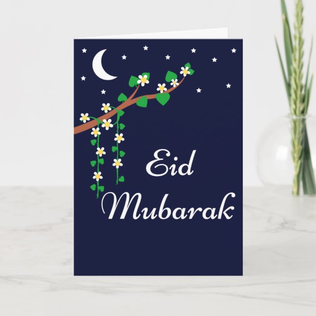 Cartão De Festividades Eid Mubarak - Ramadan (Frente)