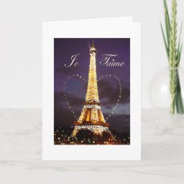 Cartão De Festividades Eiffel Tower Illustrated Paris Christmas