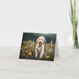 Cartão De Festividades Ein wunderschöner weißer Hund