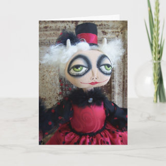 Cartão De Festividades Ela Dia de os namorados Diabo