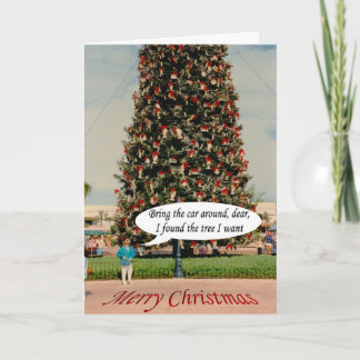 Cartão De Festividades Ela encontrou a árvore