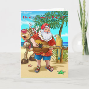 Cartão De Festividades Ele colega, feliz de Natal