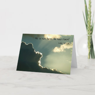 Cartão De Festividades Ele é Risen | Luke 24 v 6