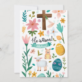 Cartão De Festividades Ele É Risen Páscoa Christian