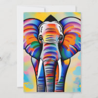 Elefante Safari Africano Colorido
