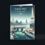 Cartão De Festividades Elegância de inverno parisiense<br><div class="desc">Entra numa terra maravilhosa de inverno parisiense com o nosso cartão de Natal "Elegância de inverno Parisiense". Esta bela carta captura o romance e o encanto de Paris durante a estação festiva. Desde as luzes cintilantes ao longo do Sena até a majestosa Torre Eiffel brilhando com alegria de férias, cada...</div>