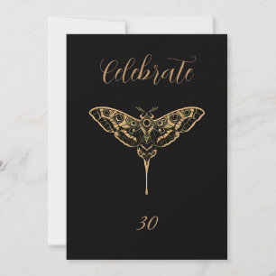 Cartão De Festividades Elegância Sombria-Texto Editável
