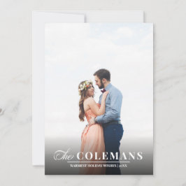 Cartão De Festividades Elegância | Vermelho Festivo | Foto vertical sobre